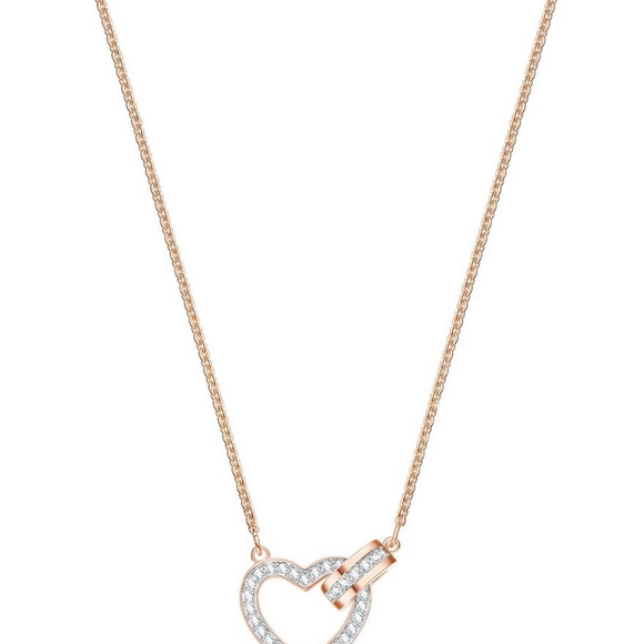 Lovely Necklace, White, Rose-gold tone plated - Picture 6 of 10